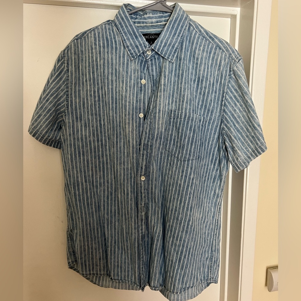 J. Crew Striped short sleeve button down